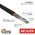 картинка Кабель витая пара SF/UTP,  CAT 5e, PE,  4PR,  24AWG, OUTDOOR, SOLID,  черный,  305м,  REXANT от магазина Сантехстрой