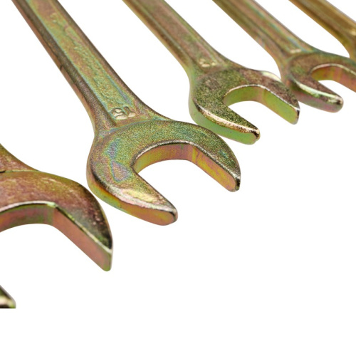 картинка Набор ключей рожковых (6х7-16х17мм),  6 шт,  желтый цинк REXANT от магазина Сантехстрой