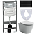 картинка Комплект подвесной унитаз Ceramica Nova Balearica CN6000 + система инсталляции Ceramica Nova Envision Flat CN1002B + CN1000 от магазина Сантехстрой