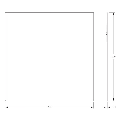 картинка Зеркало Evoform Standard BY 0215 70x70 от магазина Сантехстрой