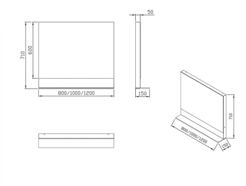 картинка Зеркало Ravak x000000983 Белое от магазина Сантехстрой