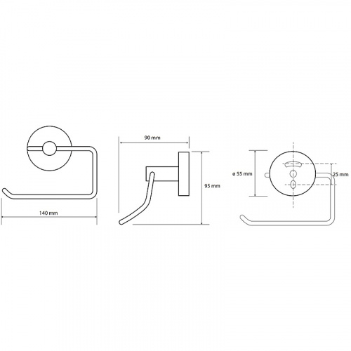 картинка Держатель туалетной бумаги Bemeta Brilo 161112042 Золото от магазина Сантехстрой