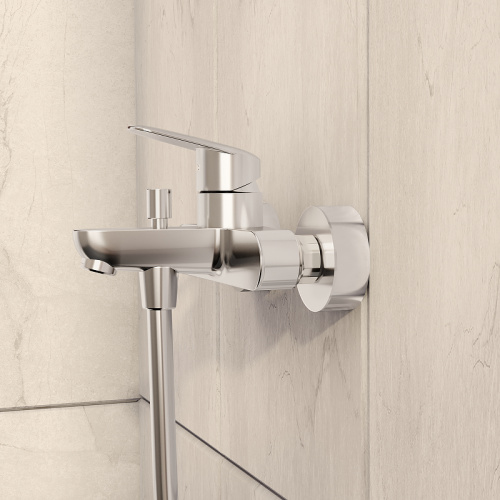 фото смеситель для ванны vitra flow round a43057exp хром
