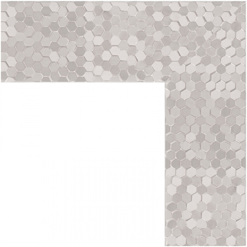 картинка Зеркало Evoform Definite 76х76 BY 3243 в багетной раме - Соты алюминий 70 мм от магазина Сантехстрой