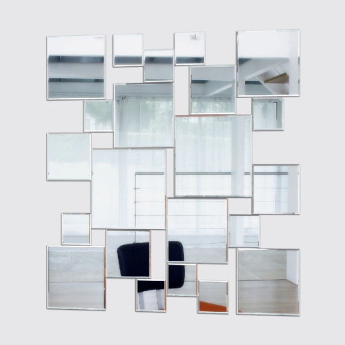 картинка Зеркальная плитка Evoform Refractive 15х15 с фацетом 5 мм от магазина Сантехстрой