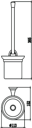 картинка Туалетный ёршик с настенным держателем Savol 31 (S-003194) от магазина Сантехстрой