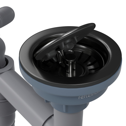 картинка Кухонная мойка Reflexion Iseo RX2265BL оружейная сталь от магазина Сантехстрой