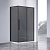 картинка Душевой уголок Slim-N VSR-4SN8011CGB, 1100*800, черный, стекло тонированное от магазина Сантехстрой