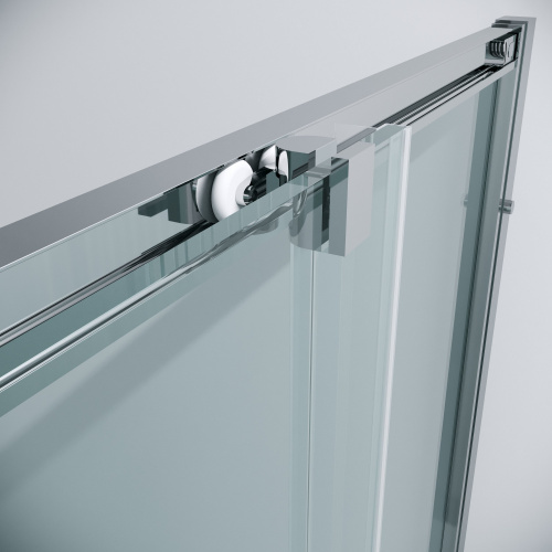 картинка Душ.ограждение 300.K33.02.8080.10.00 Cosmo (80*80*195) квадрат,раздвижная,хром,стекло прозрачное,1м от магазина Сантехстрой