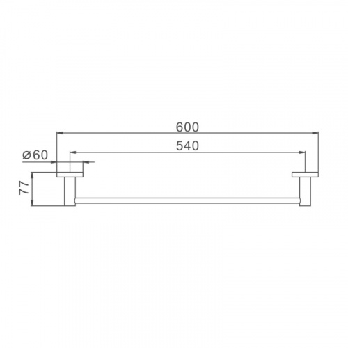 картинка Полотенцедержатель Haiba сталь (HB8301) от магазина Сантехстрой