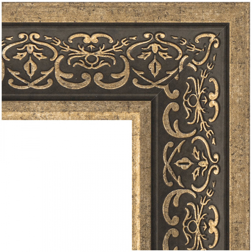 картинка Зеркало Evoform Definite 59х49 BY 3032 в багетной раме - Вензель серебряный 101 мм от магазина Сантехстрой