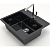 картинка Кухонная мойка Marrbaxx Джекки Z9 черный глянец Z009Q004 от магазина Сантехстрой