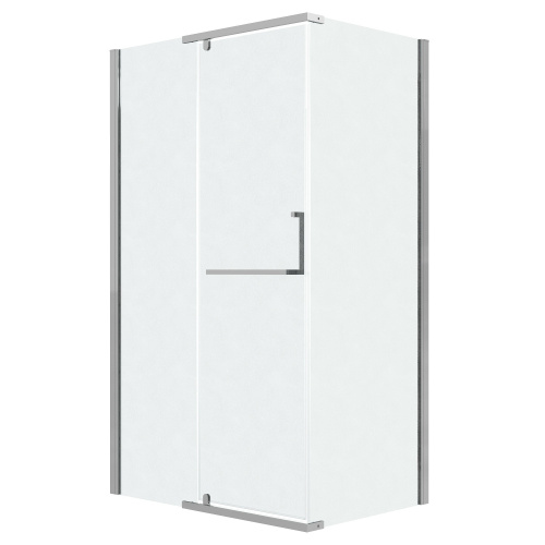 картинка Душевая перегородка 200.K33.03.80.10.02 Pragma (80*195) хром, стекло шиншилла, 1 место от магазина Сантехстрой