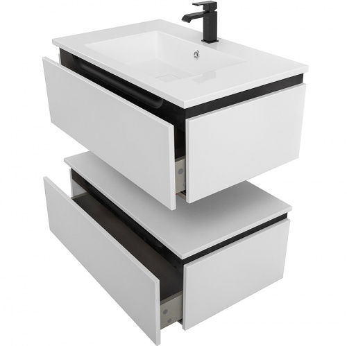 картинка Тумба Cezares Slider 80 SLIDER-800-1C-PI-BO Bianco Opaco от магазина Сантехстрой