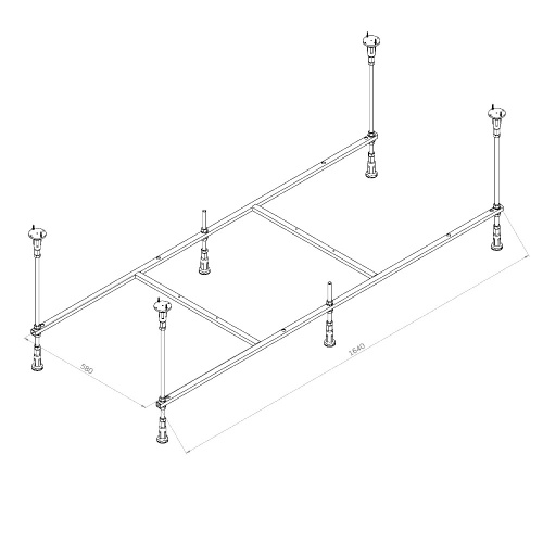 картинка W94A-170-070W-R X-Joy Каркас для ванн 170х70 от магазина Сантехстрой