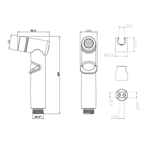 картинка Гигиенический душ Lemark lm8088c Хром от магазина Сантехстрой