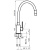 картинка Смеситель AZARIO TASCO для кухни с гибким изливом, хром (AZ-15494321) от магазина Сантехстрой