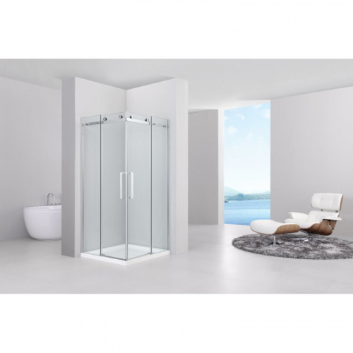 картинка Душевой уголок 90х90 см Black & White Stellar Wind 2029090 прозрачное от магазина Сантехстрой