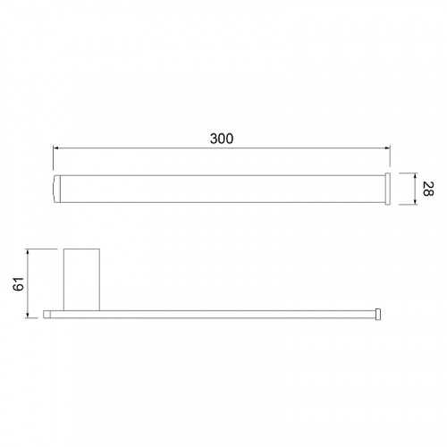 картинка Полотенцедержатель Timo Torne золото матовое (43050/17) от магазина Сантехстрой