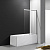 картинка Шторка для ванны 79 см Cezares SLIDER-VF-11-80/150-C-Cr прозрачное стекло от магазина Сантехстрой