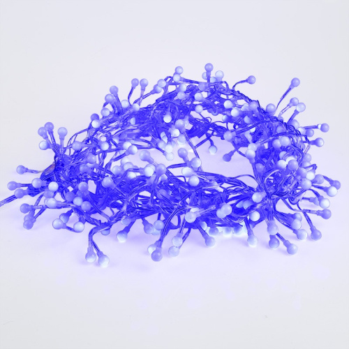 картинка Гирлянда Мишура LED 6 м прозрачный ПВХ,  576 диодов,  цвет синий от магазина Сантехстрой