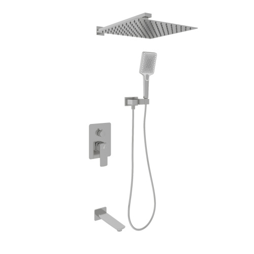 картинка Набор душевой встраиваемый Oliveeka OL-88939003-BN, никель матовый от магазина Сантехстрой