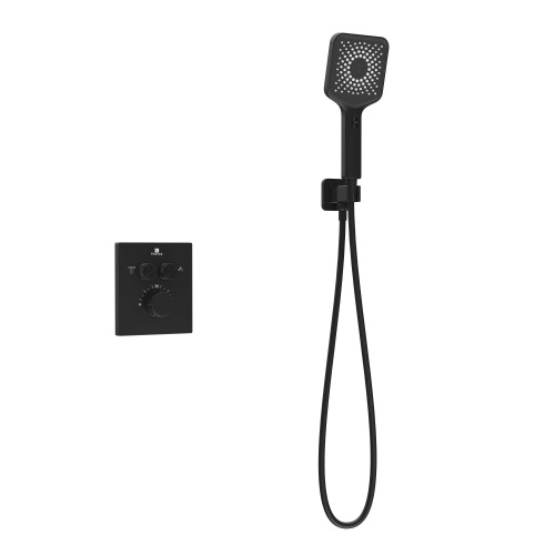 картинка Душевой комплект Inspire VSFW-3I21MT4MB встраиваемый, термостатический, двухрежимный, черный от магазина Сантехстрой