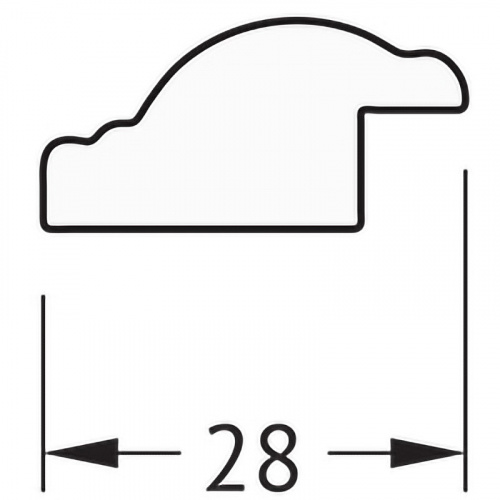 картинка Зеркало Evoform Definite 58х58 BY 0607 в багетной раме - Витой махагон 28 мм от магазина Сантехстрой