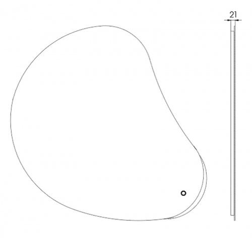 картинка Зеркало AQUATON (Акватон) 1a260902vo010 Белое от магазина Сантехстрой