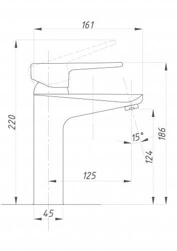картинка Смеситель для раковины ПСМ psm-200-5 Хром от магазина Сантехстрой