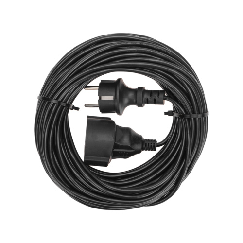 картинка Удлинитель-шнур ПВС 3х0,75мм²,  20м,  с/з,  6А,  1300Вт,  IP20, черный PROconnect от магазина Сантехстрой
