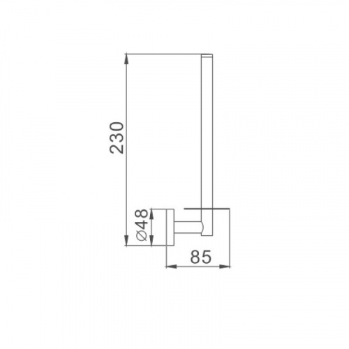 картинка Держатель для туалетной бумаги Haiba хром (HB1711) от магазина Сантехстрой