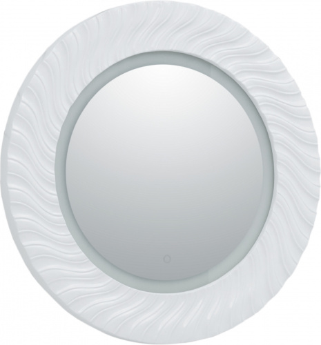 картинка Зеркало Aquanet Милан 80 белый LED от магазина Сантехстрой