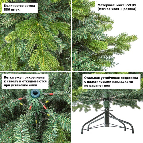 картинка Елка искусственная Royal Christmas Visby Premium PE/PVC 180см от магазина Сантехстрой