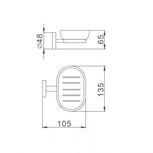 картинка Мыльница Haiba черный (HB8702) от магазина Сантехстрой