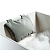 картинка Decor Walther Loft NK Подушка для ванной 32x21см, на двух присосках, нейлон, цвет: тростниковый серый от магазина Сантехстрой