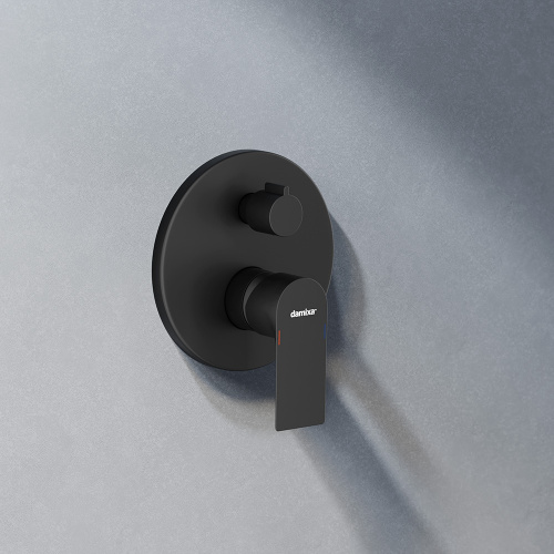 картинка 947510300 Apollo встраиваемая душевая система с ванно-душевым смесителем и изливом, чёрный от магазина Сантехстрой