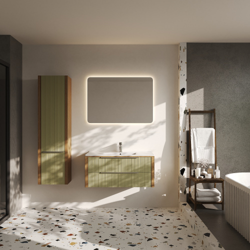 картинка Тумба под раковину/столешницу Валенсия 90, Зеленый тростник от магазина Сантехстрой