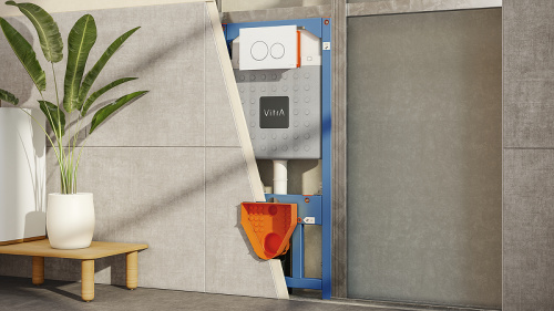 картинка Инсталляция Vitra V12 762-5800-01 для унитаза без клавиши смыва от магазина Сантехстрой