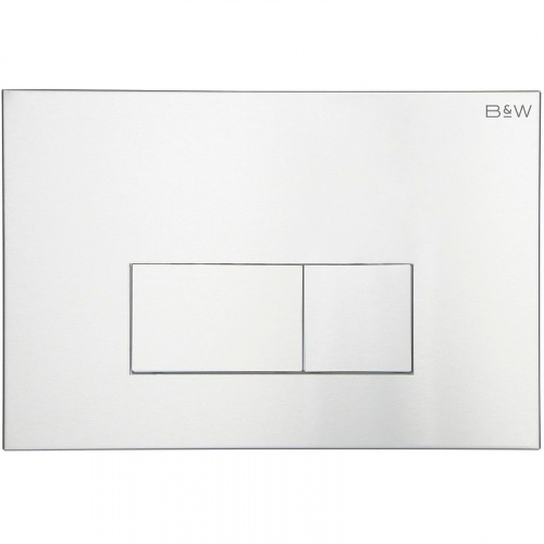 картинка Клавиша смыва Black&White Universe WPI-09544 09544 Silver Coated от магазина Сантехстрой