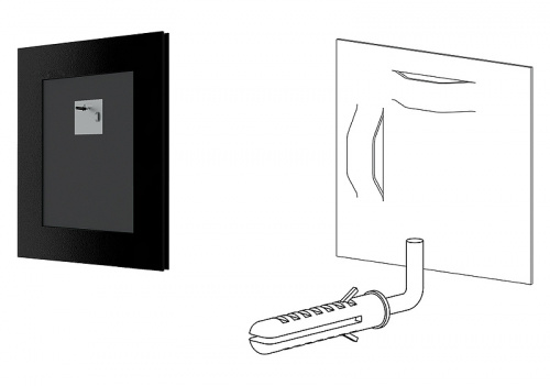 картинка Зеркало Evoform Definite 46х36 BY 1335 в багетной раме - Черный дуб 37 мм от магазина Сантехстрой