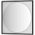 картинка Зеркало 80x80 см черный матовый Defesto Eclipse DF 2233S от магазина Сантехстрой