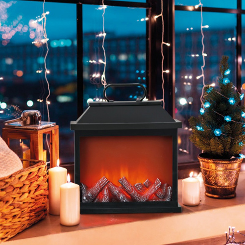 картинка Светодиодный камин Авангард с эффектом живого огня 30х13х30 см,  батарейки 3хС (не в комплекте) или от USB (в комплекте) от магазина Сантехстрой