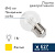 картинка Лампа шар e27 6 LED Ø45мм - желтая,  прозрачная колба,  эффект лампы накаливания от магазина Сантехстрой