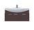картинка Тумба под раковину Джулия - 105 подвесная коричневая от магазина Сантехстрой