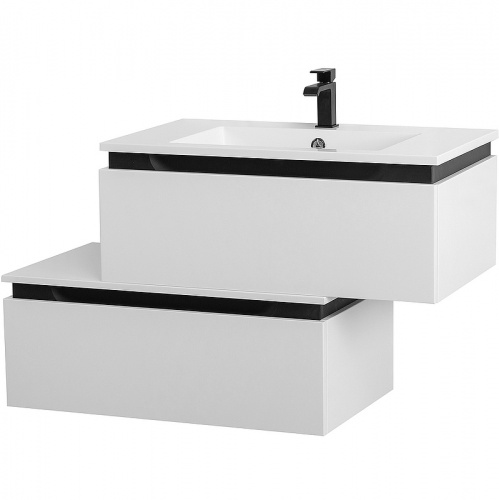 картинка Тумба Cezares Slider 80 SLIDER-800-1C-PI-BO Bianco Opaco от магазина Сантехстрой
