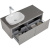 картинка Комплект мебели для ванной Black&White Universe U915.1200 L 120 L 9151200L подвесной Glossy light grey от магазина Сантехстрой