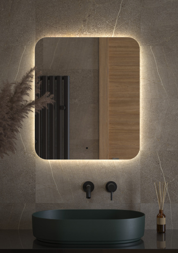 картинка Зеркало с LED-подсветкой 23 W DEFESTO DF 2806R от магазина Сантехстрой