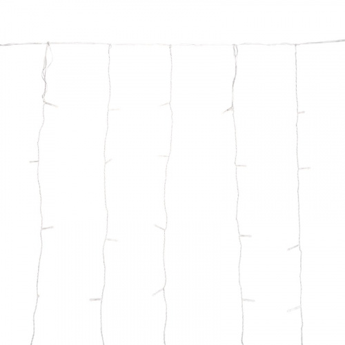 картинка Гирлянда Дождь светодиодный 2х3м,  эффект мерцания,  прозрачный провод,  IP44, 230В,  диоды БЕЛЫЕ,  300LED NEON-NIGHT от магазина Сантехстрой