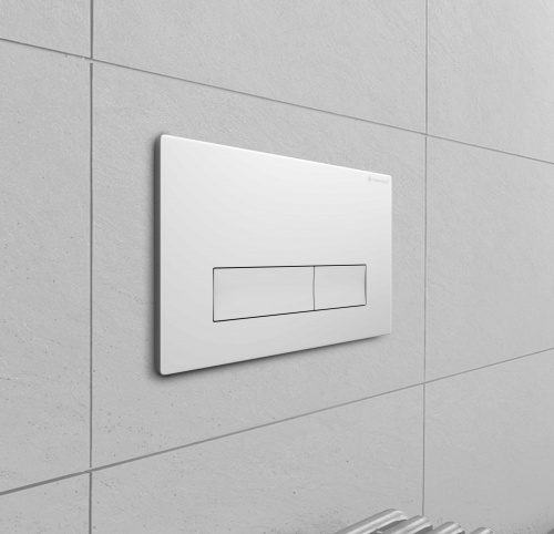 картинка Клавиша смыва для инсталляции Terminus Classic кнопка прямоугольник цвет белый от магазина Сантехстрой